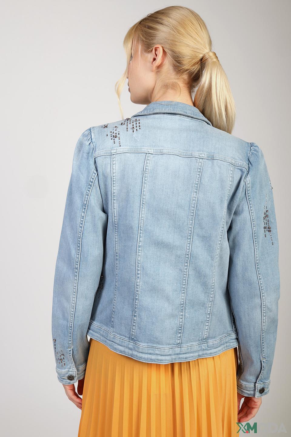Жакет Monari деним с вышивкой