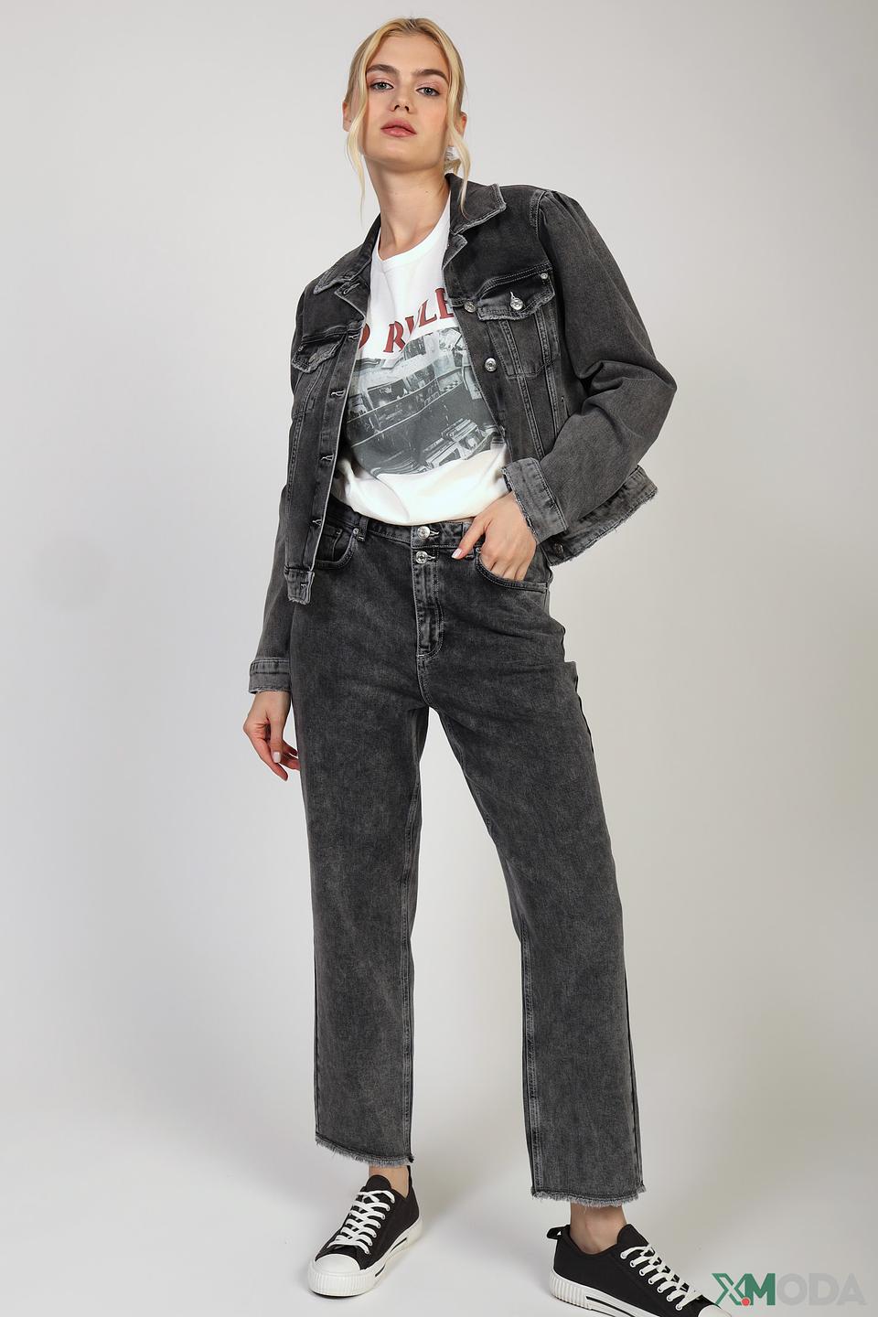 Жакет Set denim серый