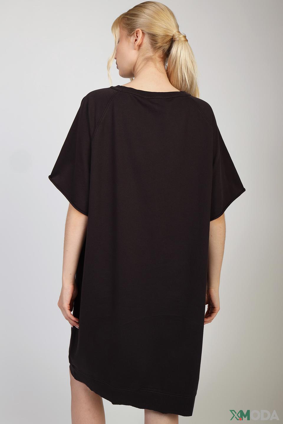 Платье Set с принтом No Rules чёрное