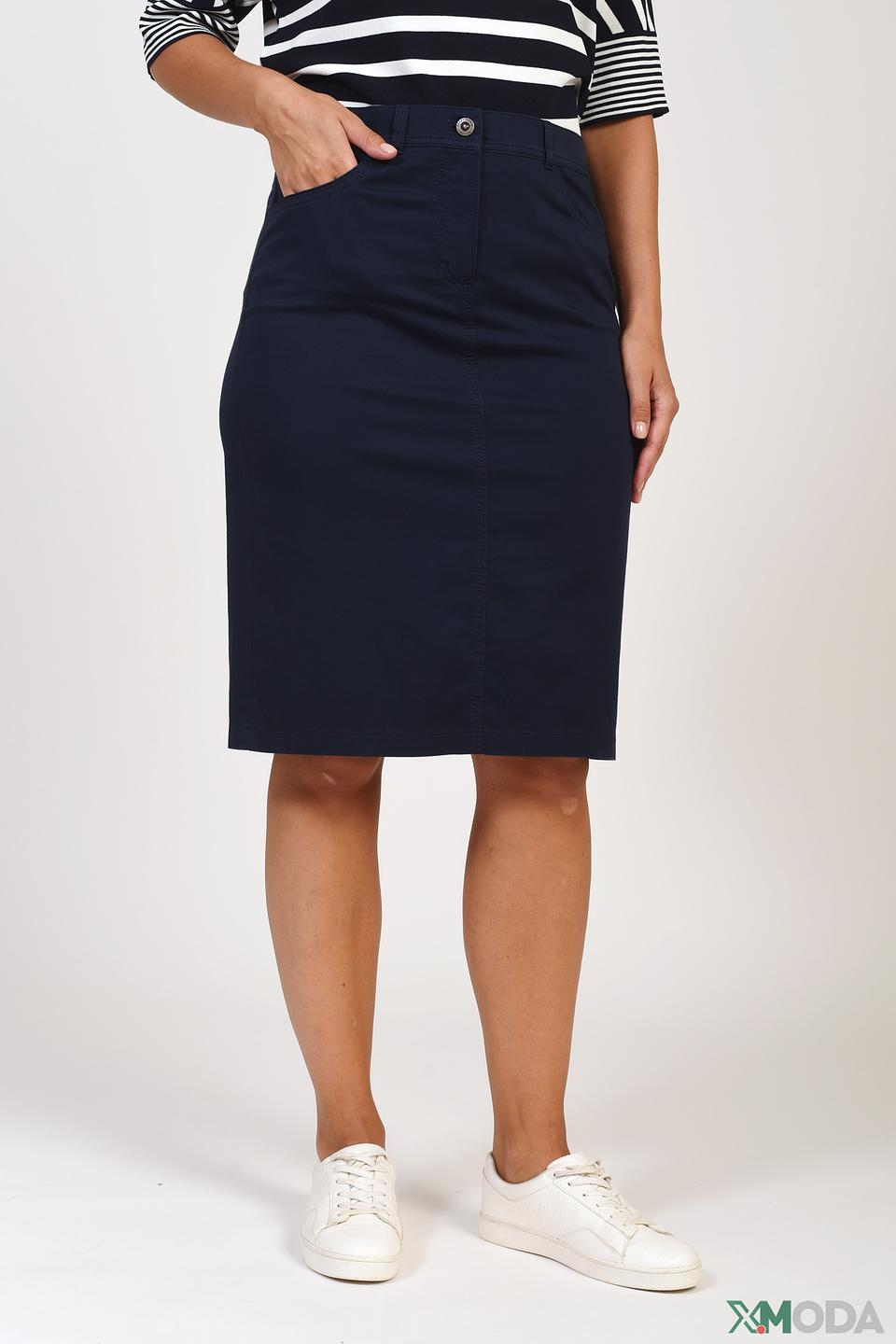 Юбка Gerry Weber классическая темно-синяя