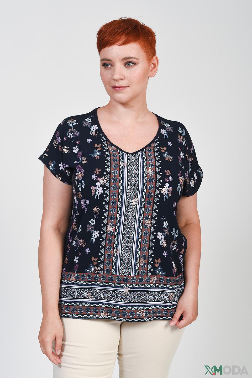 Блуза Via Appia с цветочным принтом