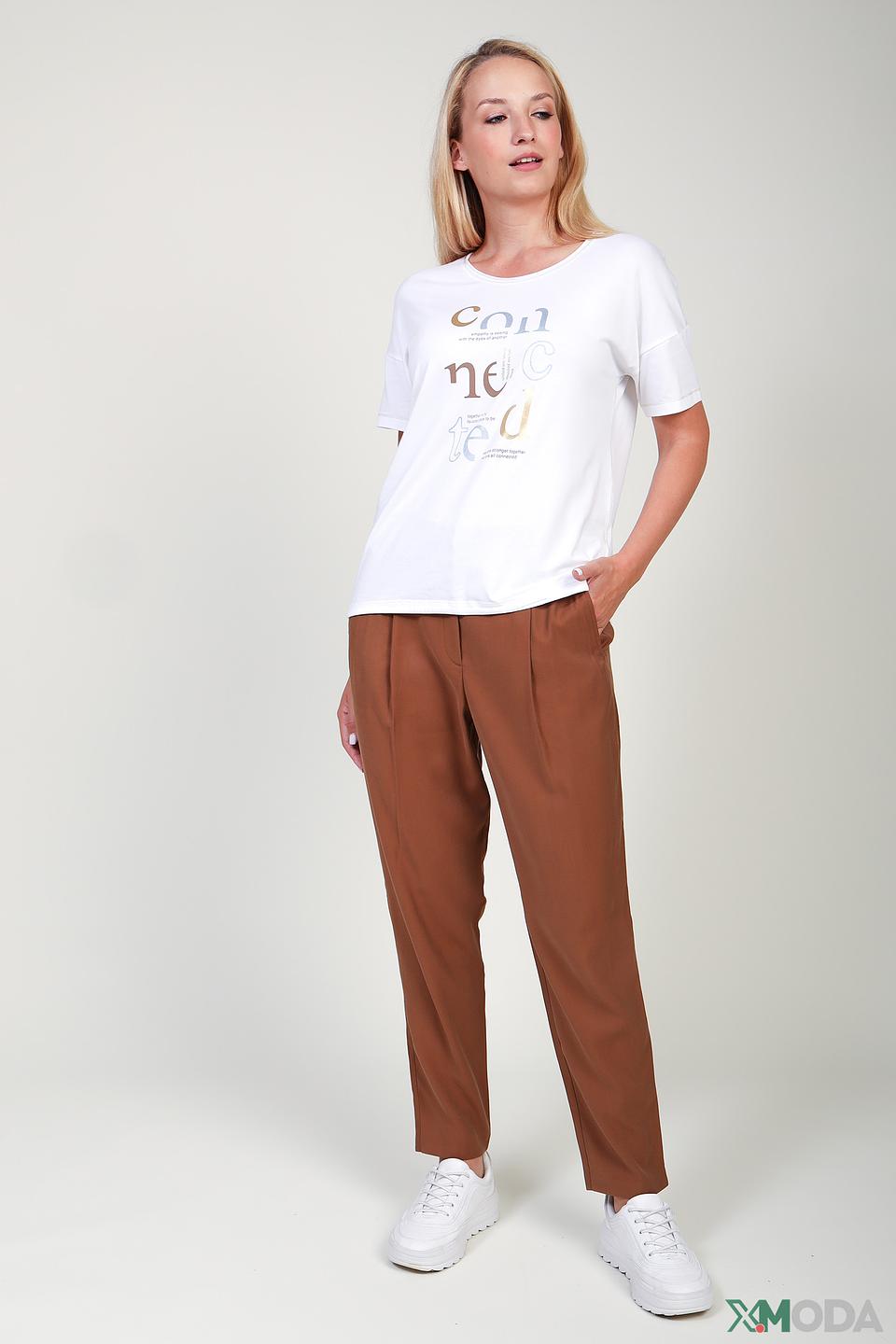 Брюки классические Betty and Co коричневые