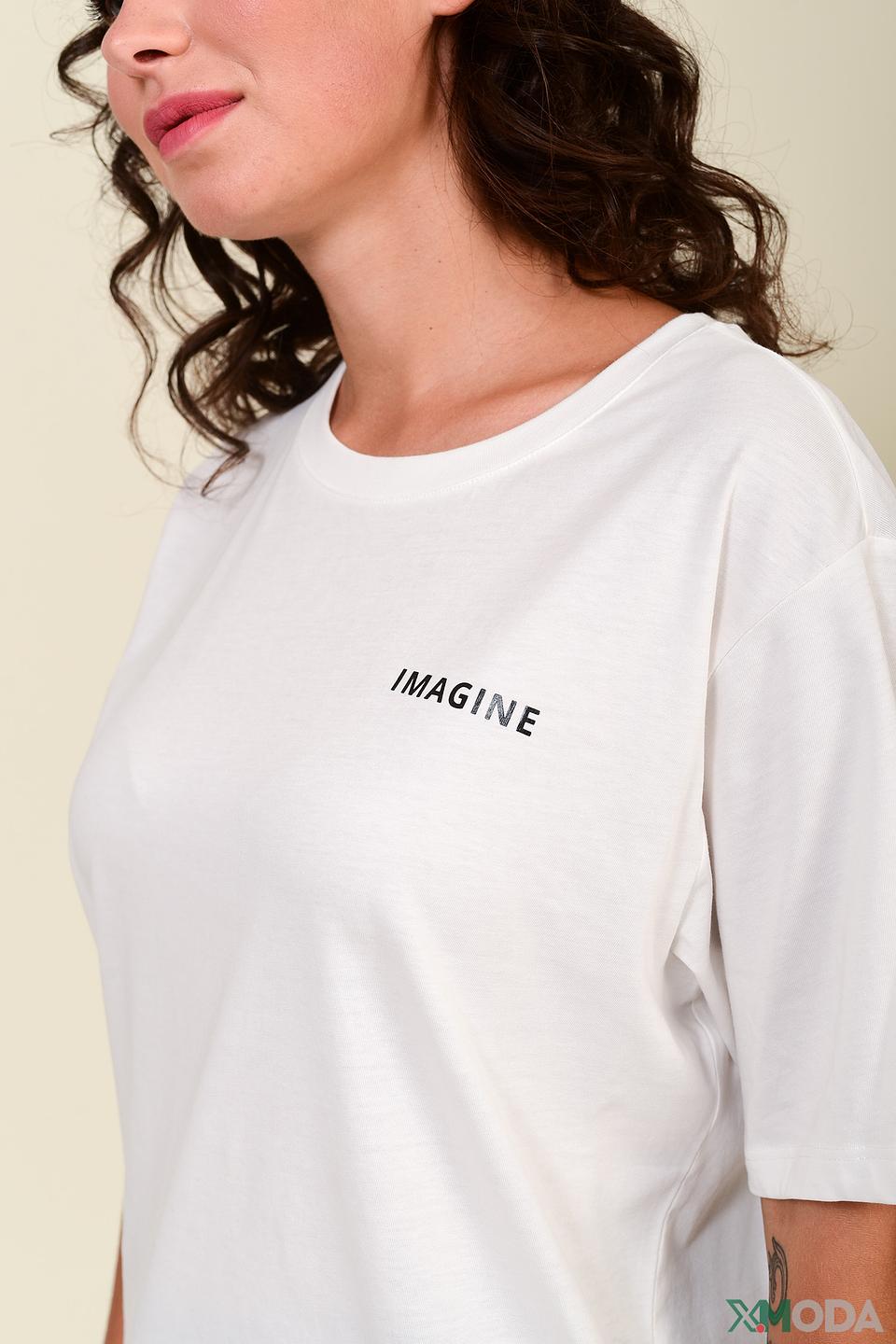 Футболка s.Oliver белая с принтом