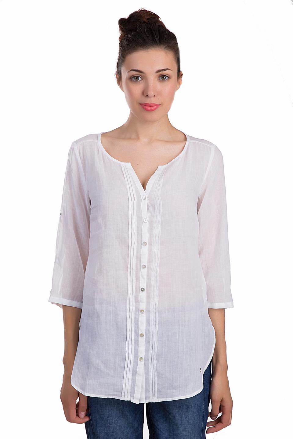 Блуза s.Oliver белая с планкой