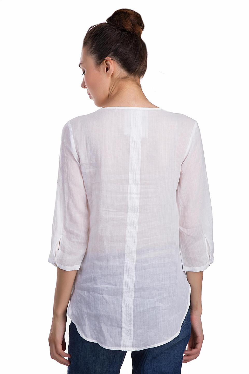 Блуза s.Oliver белая с планкой