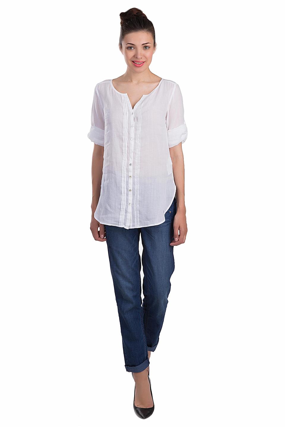 Блуза s.Oliver белая с планкой