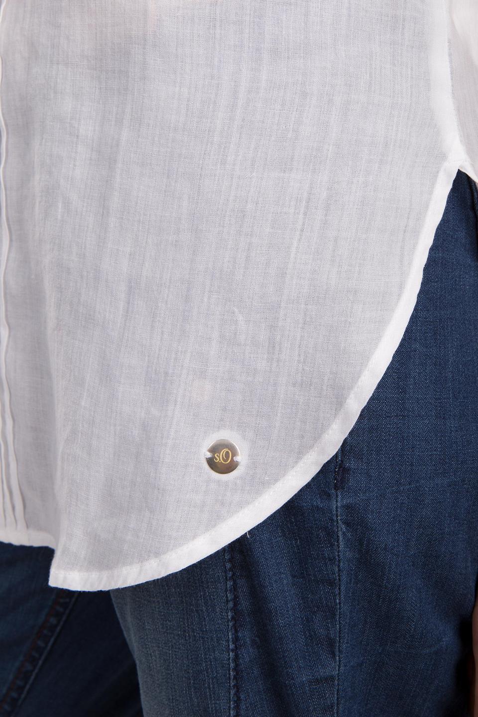 Блуза s.Oliver белая с планкой