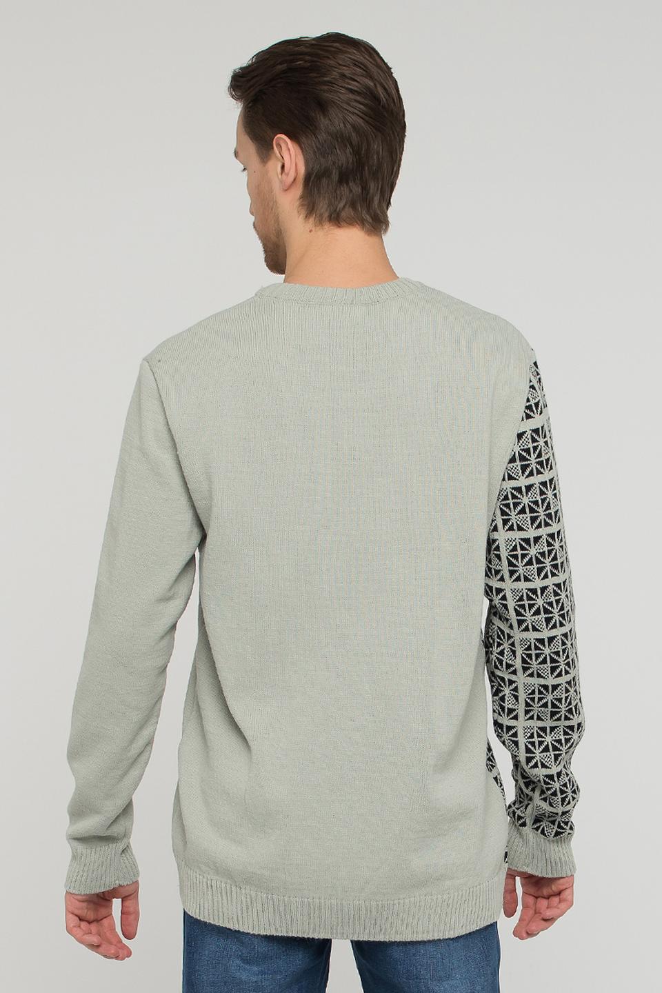 Джемпер VAY с узором серый