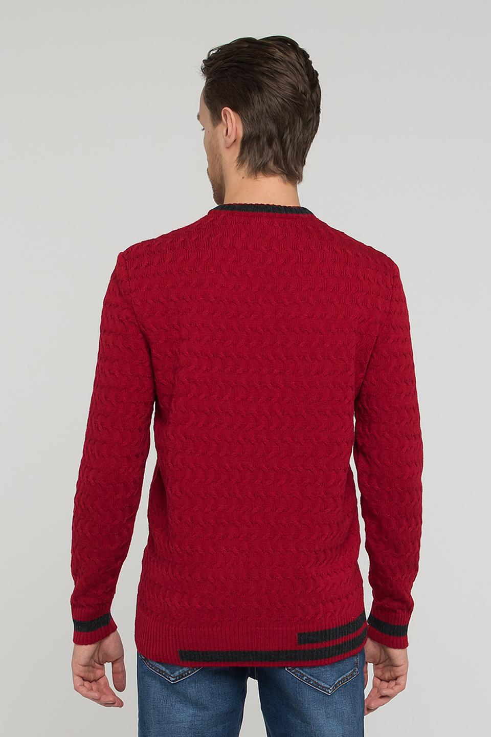 Джемпер VAY мужской бордовый
