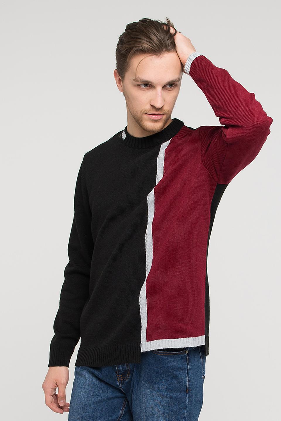 Джемпер VAY комбинированный чёрный