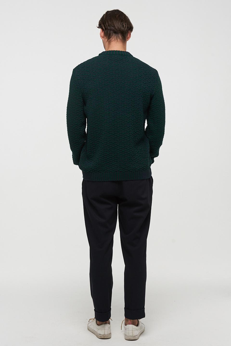 Джемпер VAY мужской тёмно-зелёный