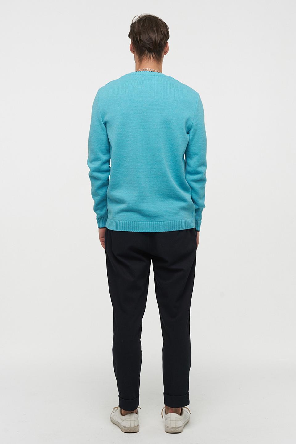 Джемпер VAY мужской бирюзовый