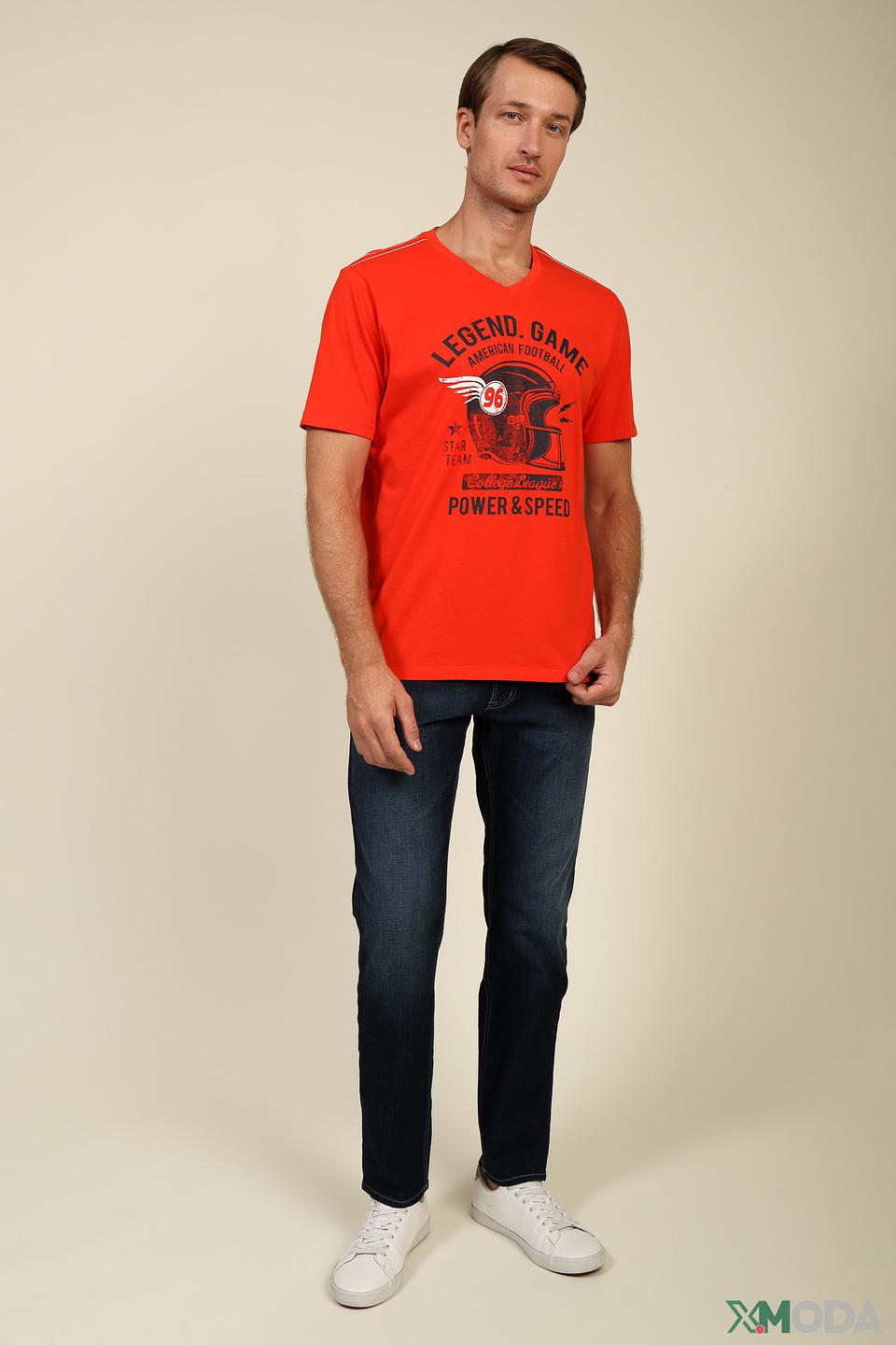 Футболка Kitaro American Football оранжевая