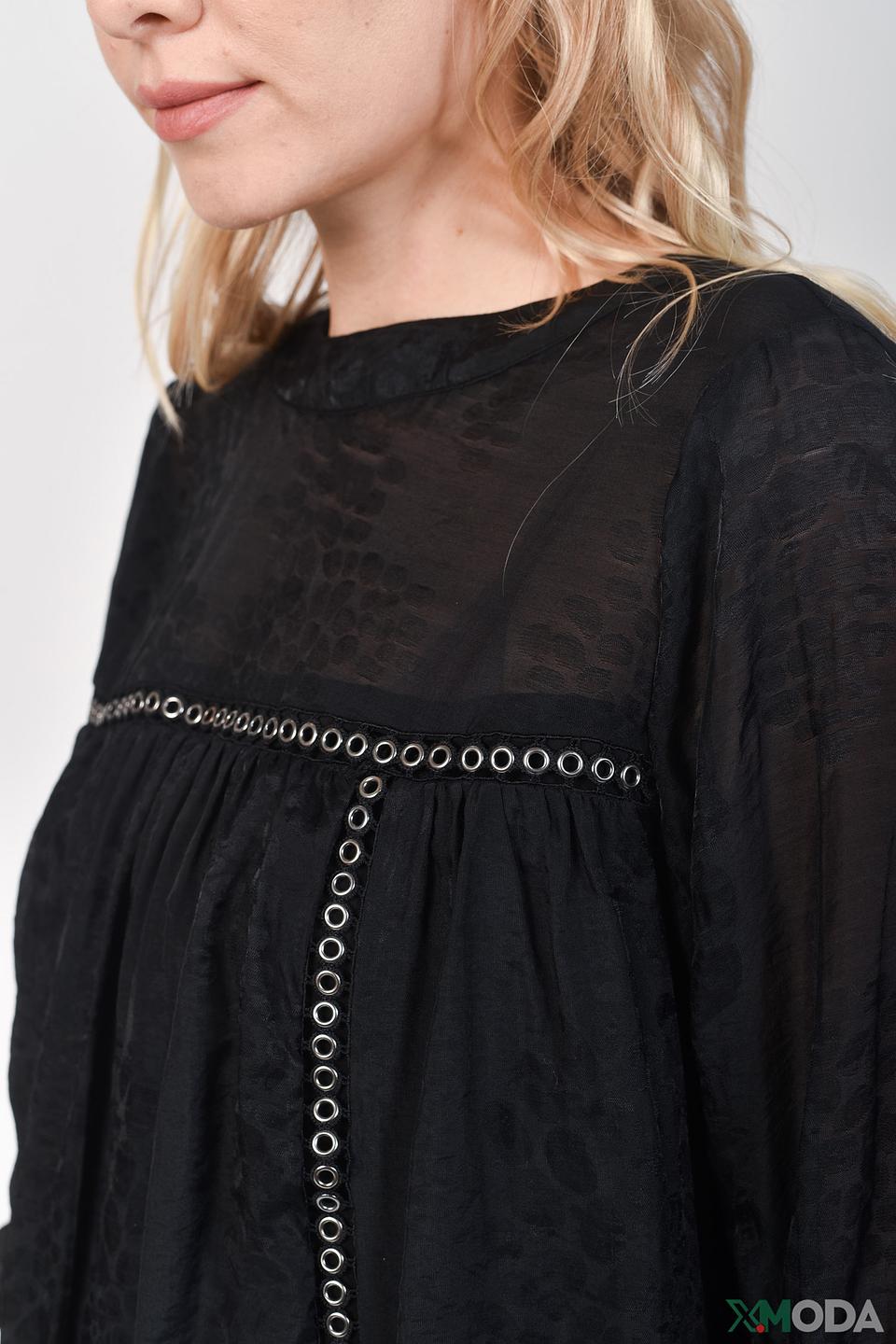 Платье s.Oliver чёрное с вышивкой