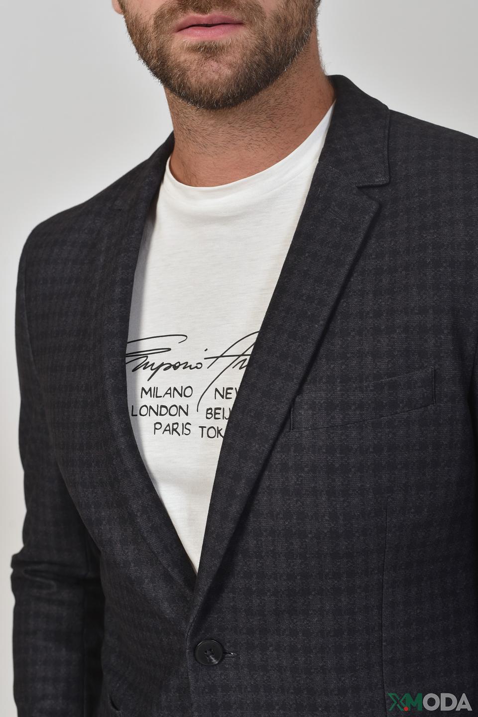 Пиджак Calamar в клетку серый