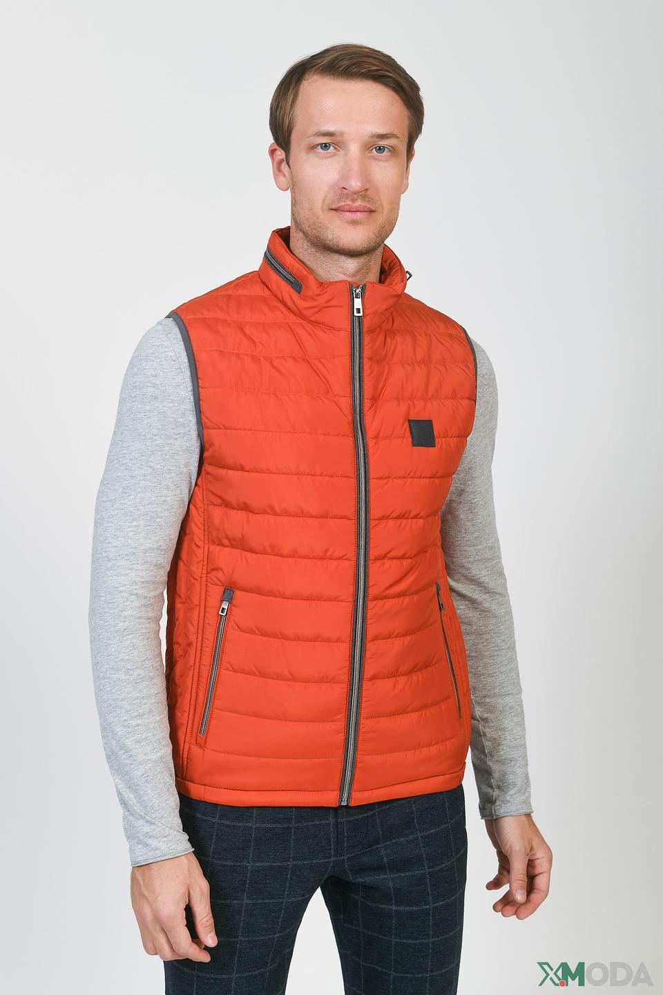 Жилет Bugatti стеганый оранжевый