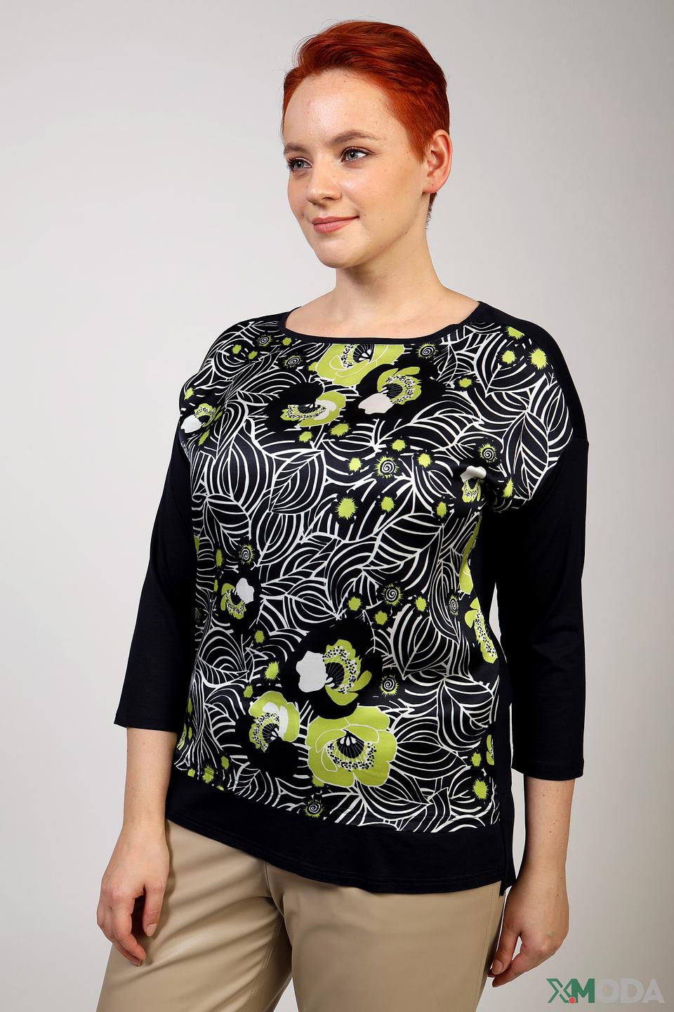 Лонгслив Frank Walder с цветочным принтом