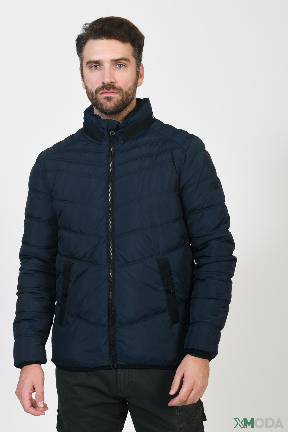 Куртка District стеганая синяя