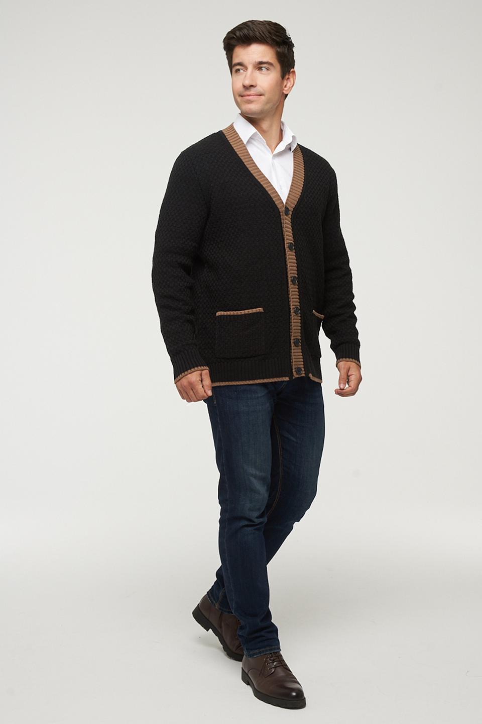 Кардиган VAY мужской чёрный