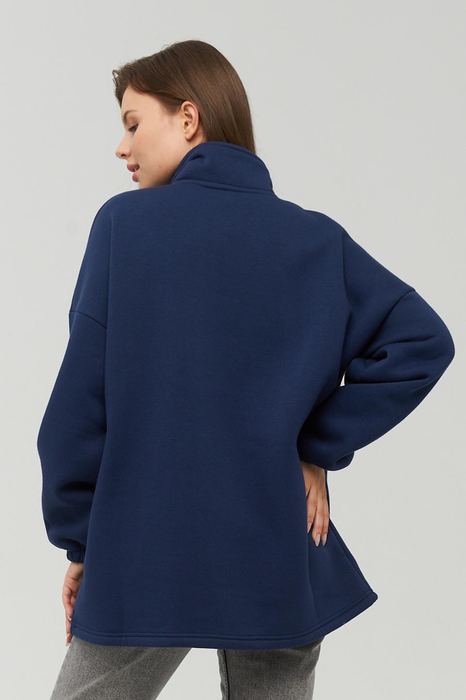 Толстовка VAY с молнией синяя