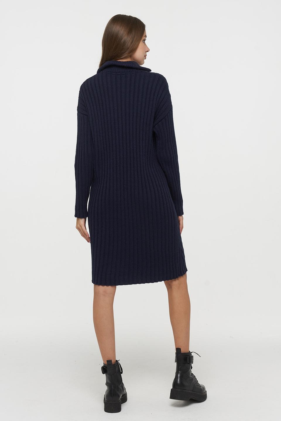 Платье вязаное BE YOU тёмно-синее