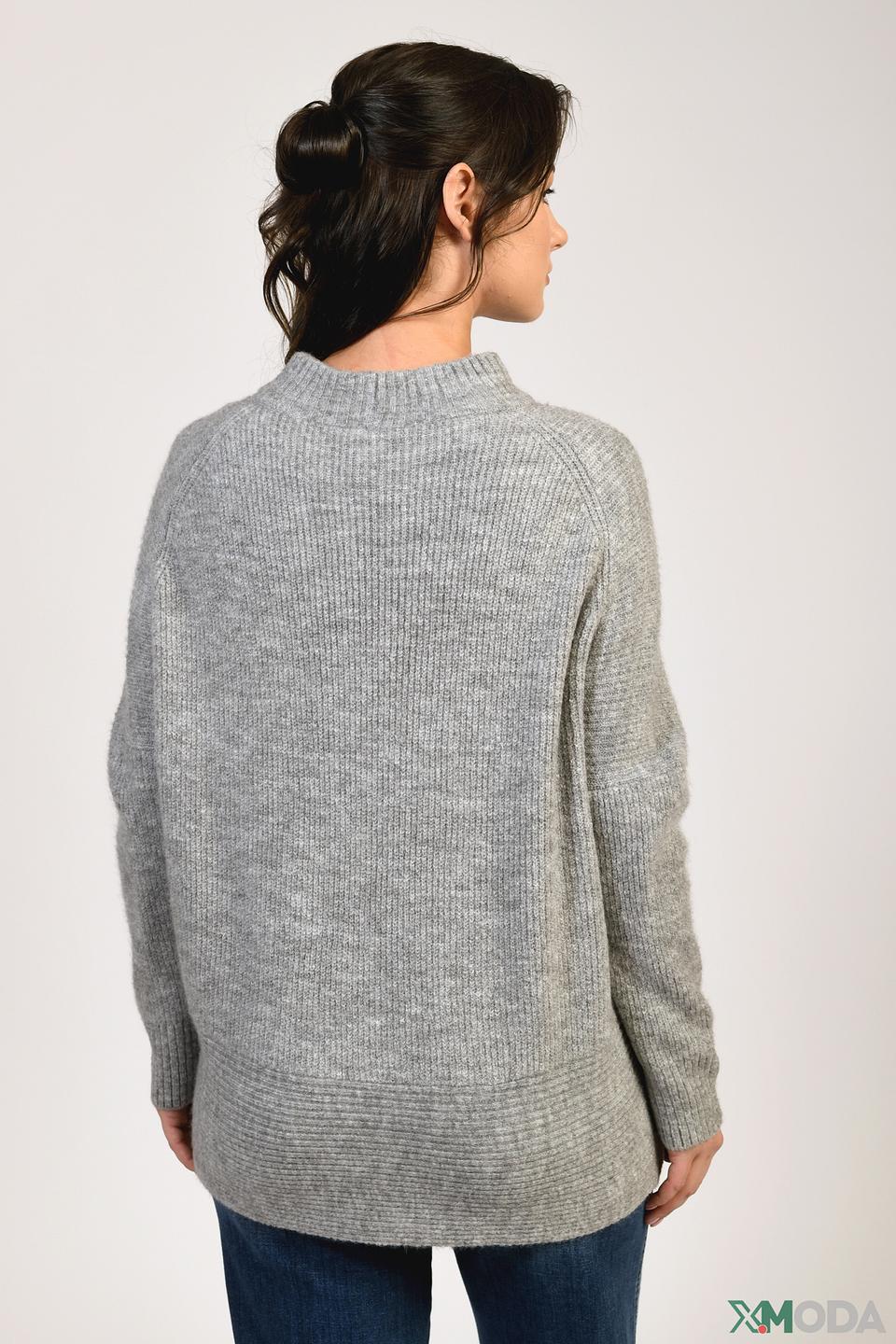 Пуловер Tuzzi серый с разрезами