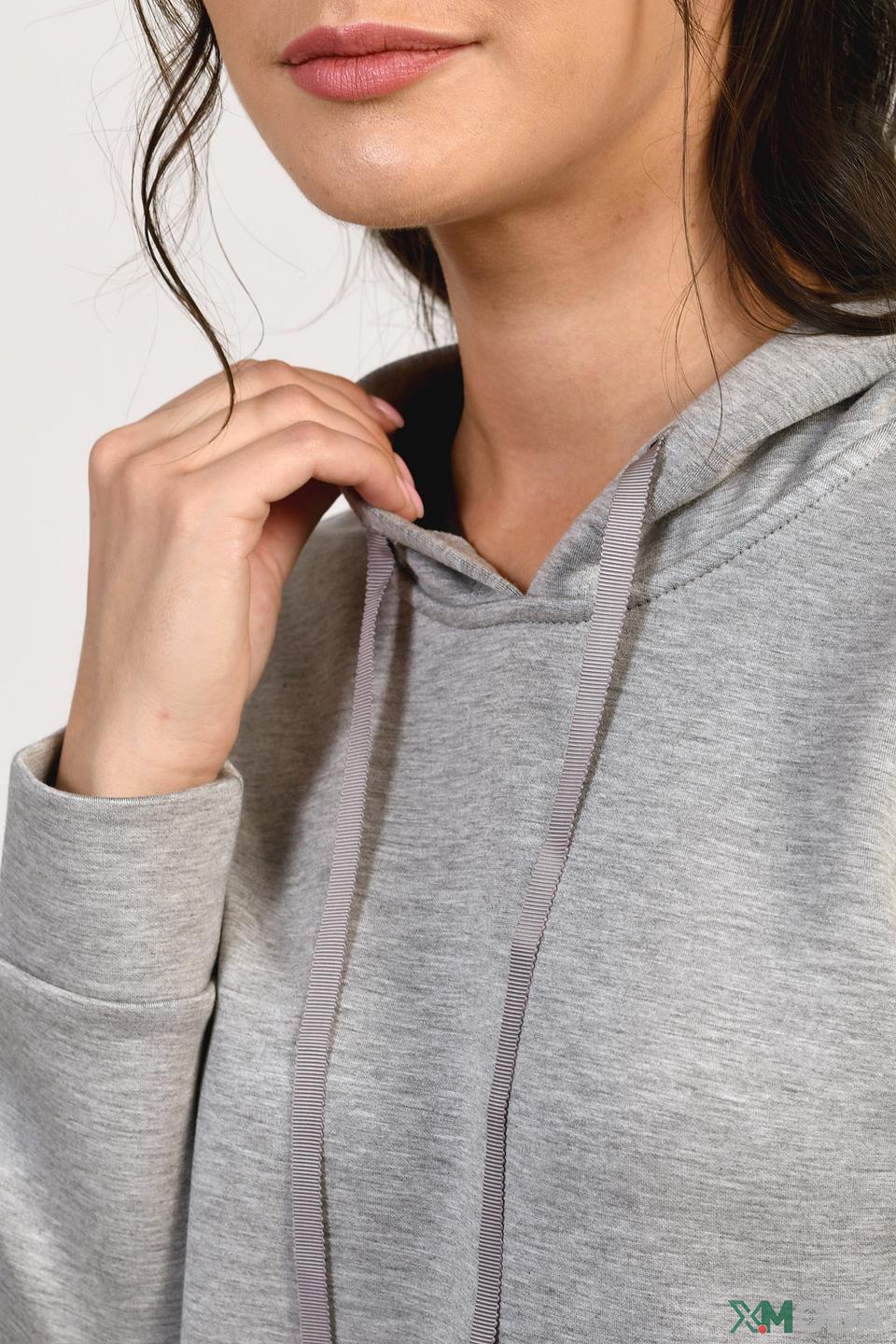 Джемпер Apart с плиссировкой серый