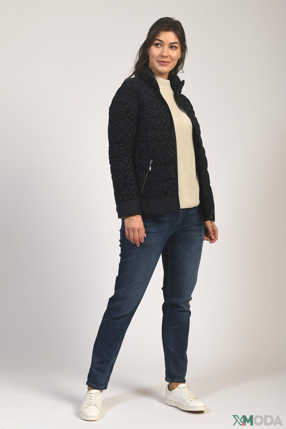 Куртка Lebek с леопардовым принтом