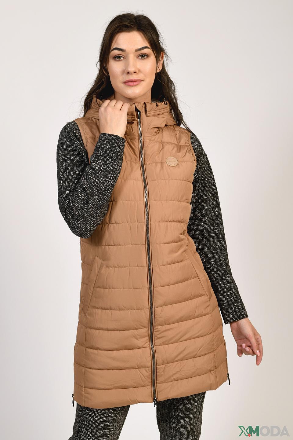 Жилет Olsen стеганый бежевый