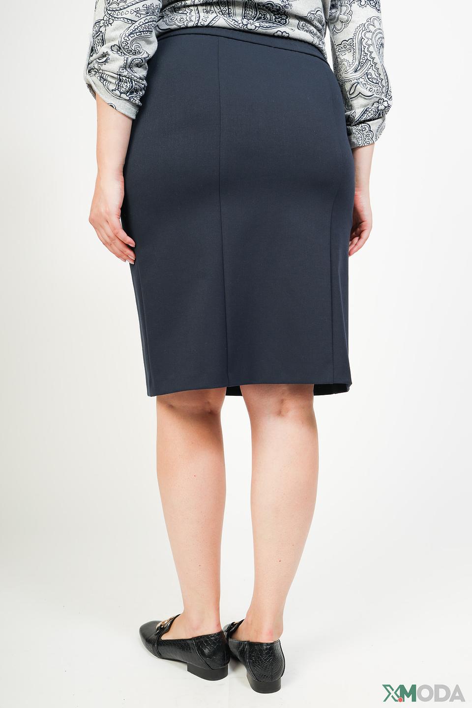 Юбка Frank Walder классическая темно-синяя