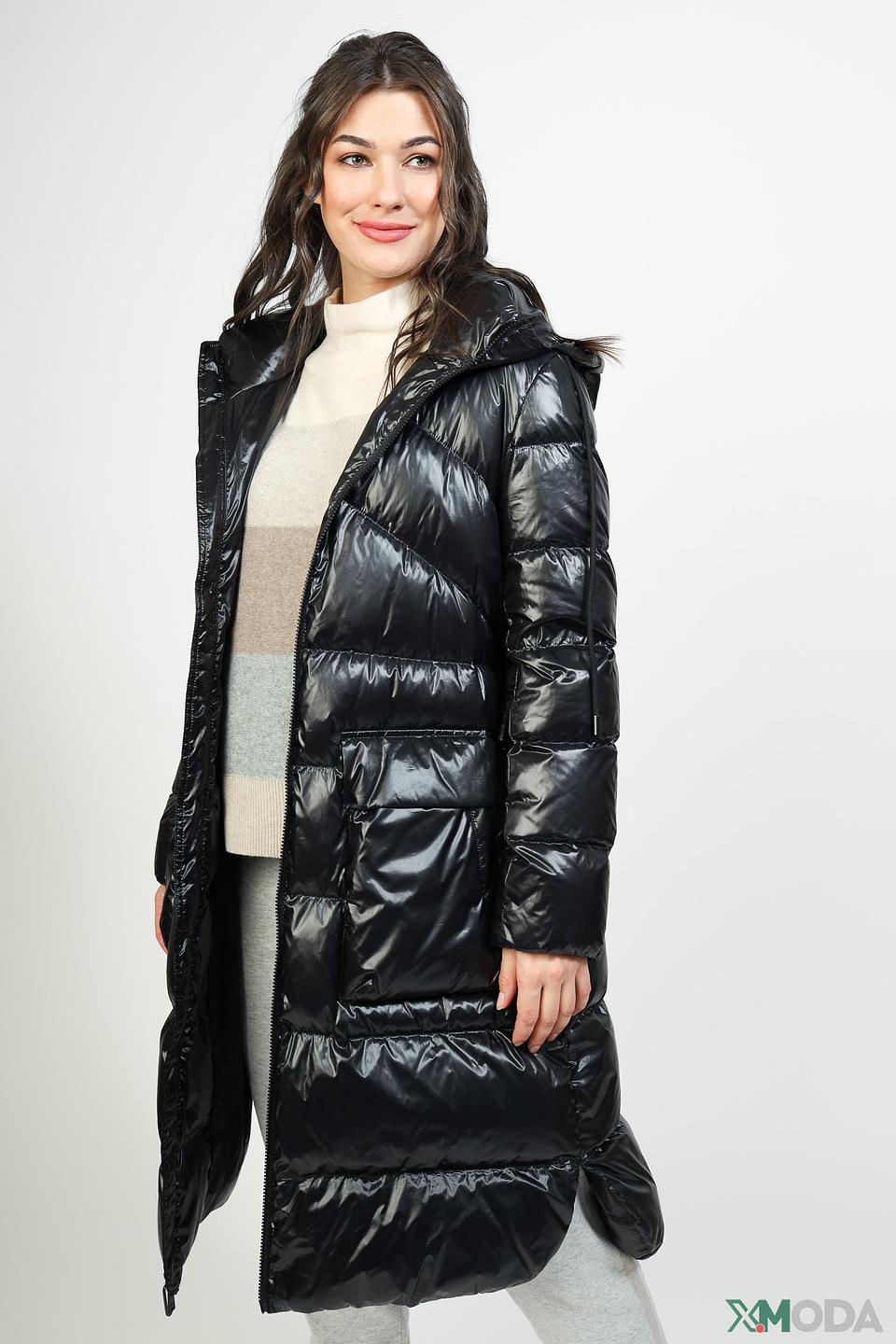 Пальто Marc Cain стеганое чёрное