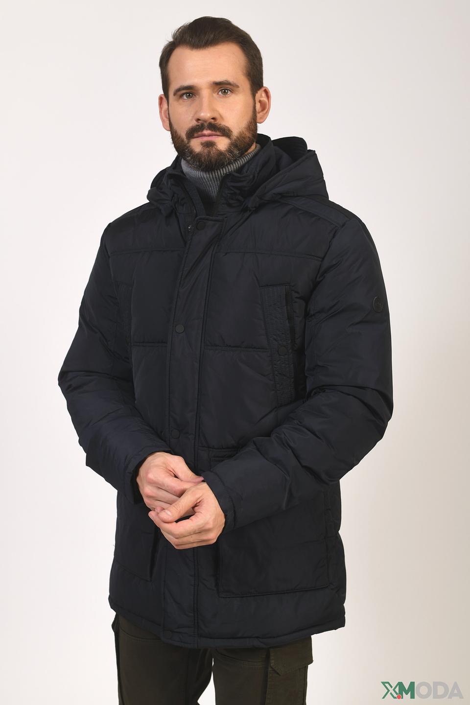 Куртка District стеганая тёмно-синяя