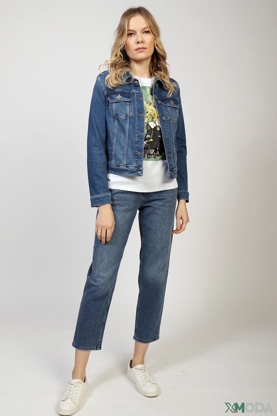 Джинсовый жакет Comma синий
