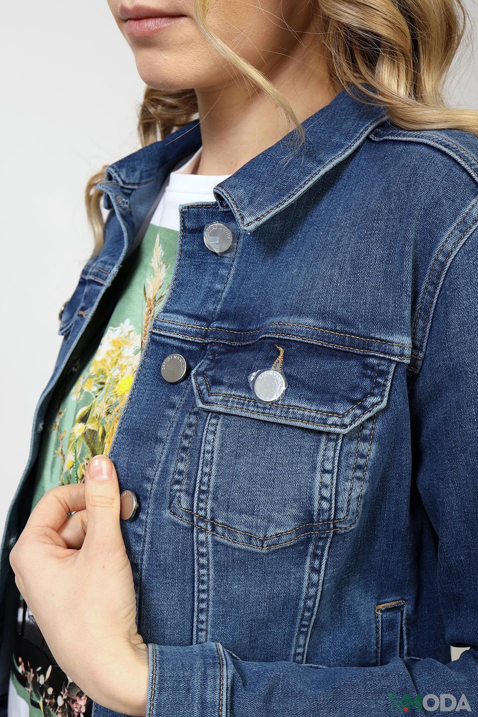 Джинсовый жакет Comma синий