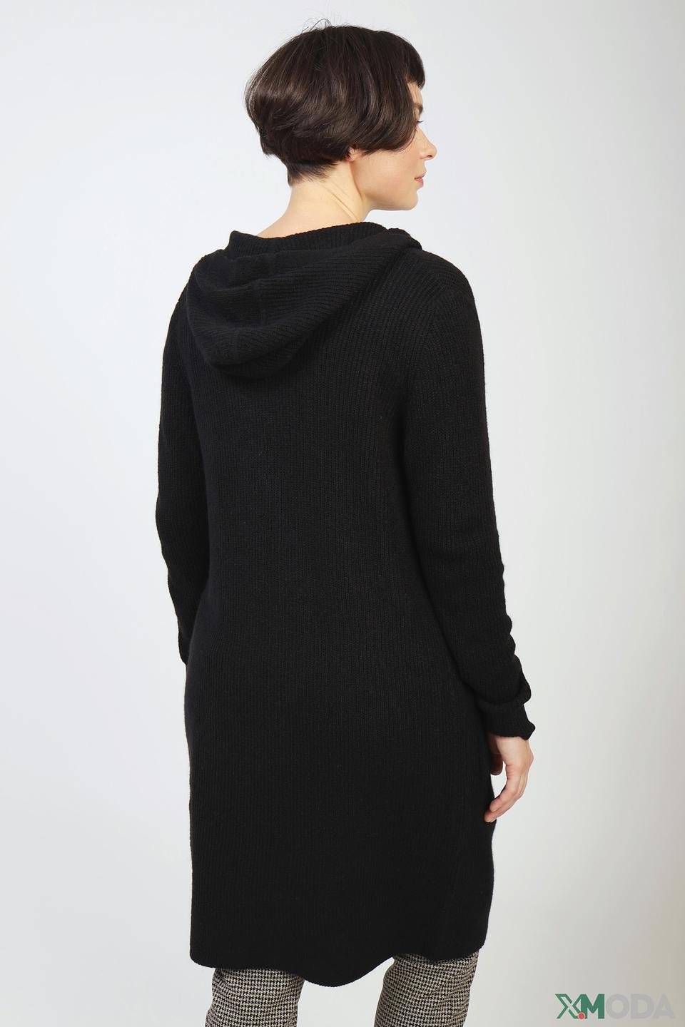 Кардиган s.Oliver чёрный с капюшоном