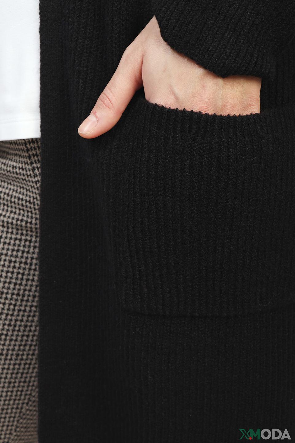 Кардиган s.Oliver чёрный с капюшоном