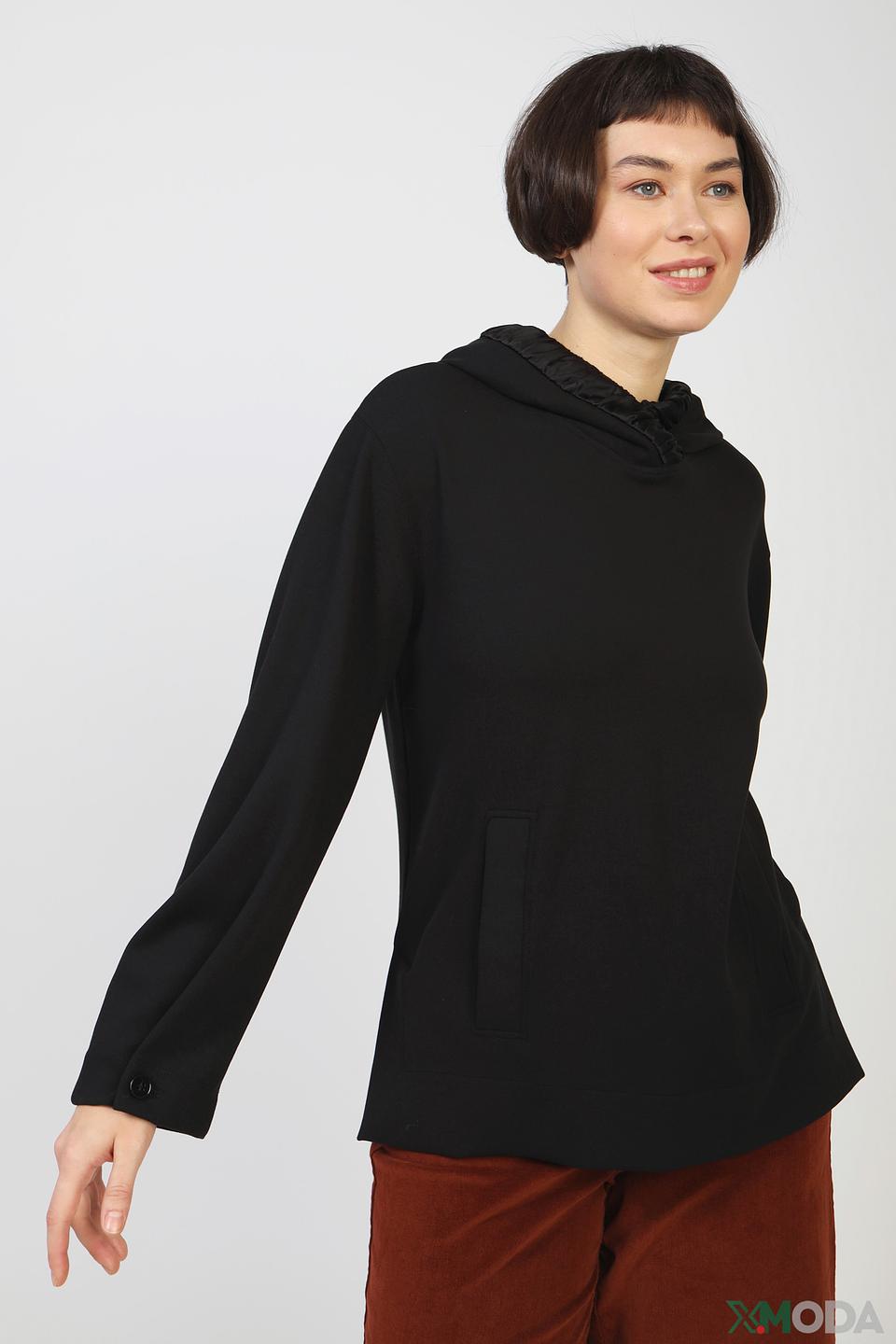 Толстовка Marc Cain чёрная с рукавами-клеш