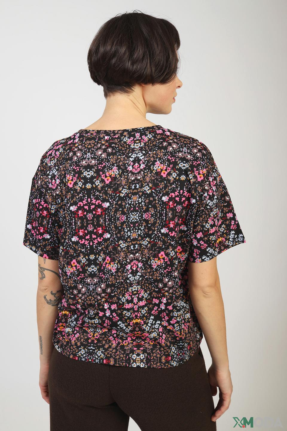 Блуза QS с цветочным принтом
