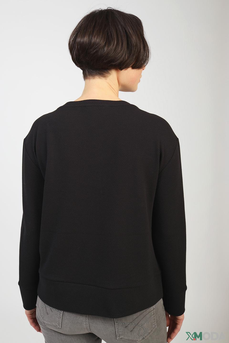 Пуловер Comma чёрный с текстурой