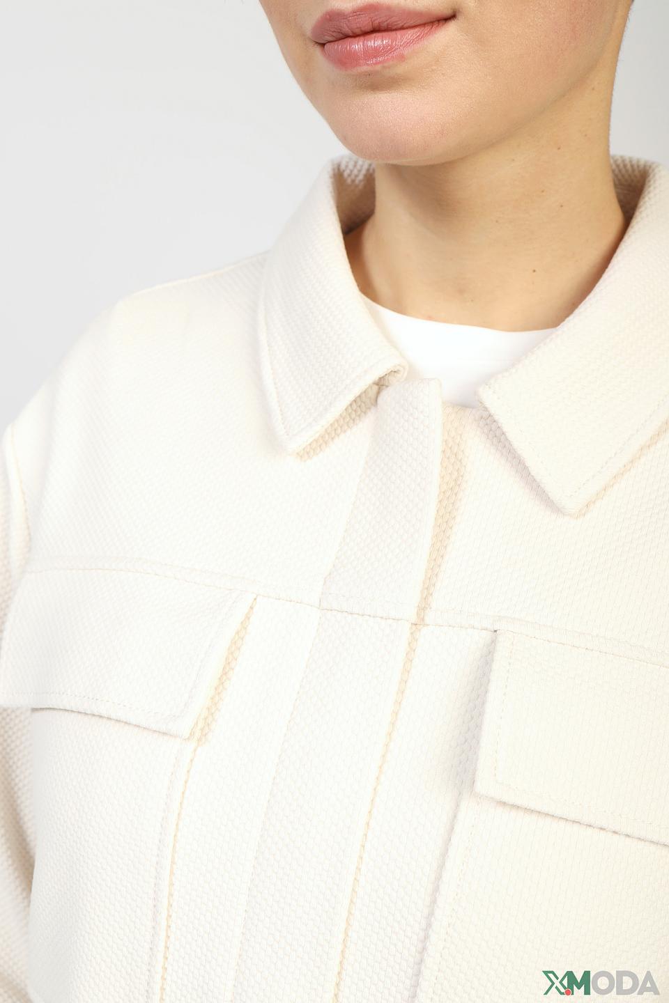 Жакет Comma с карманами бежевый