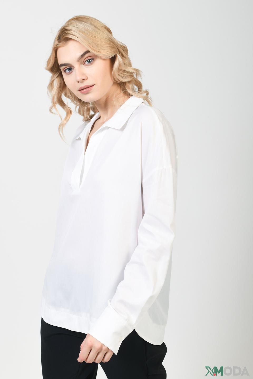 Блуза Betty and Co белая с воротником