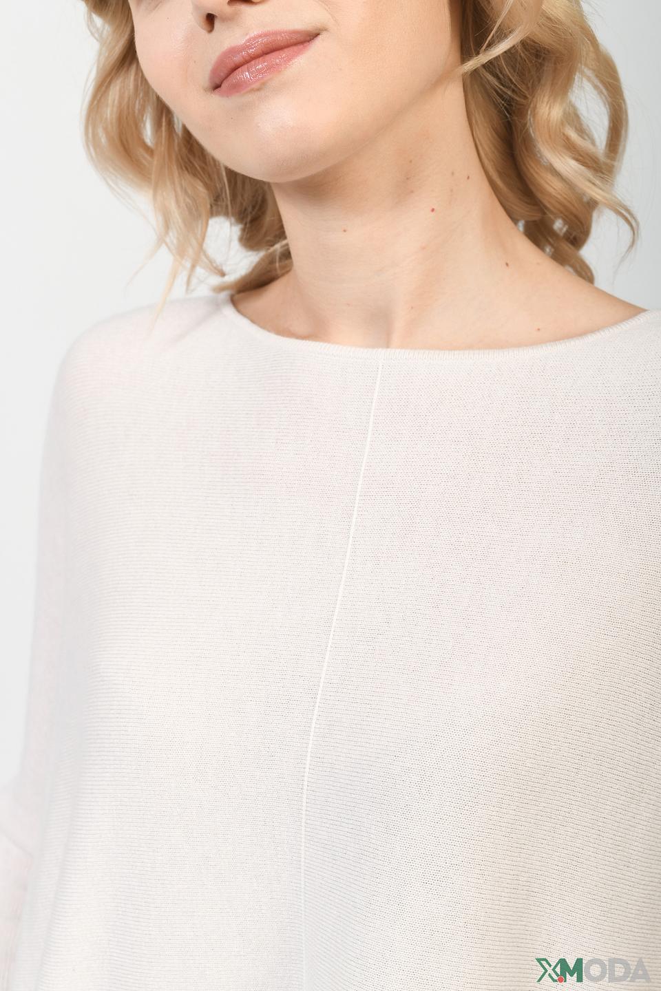 Пуловер Lecomte бежевый с карманами