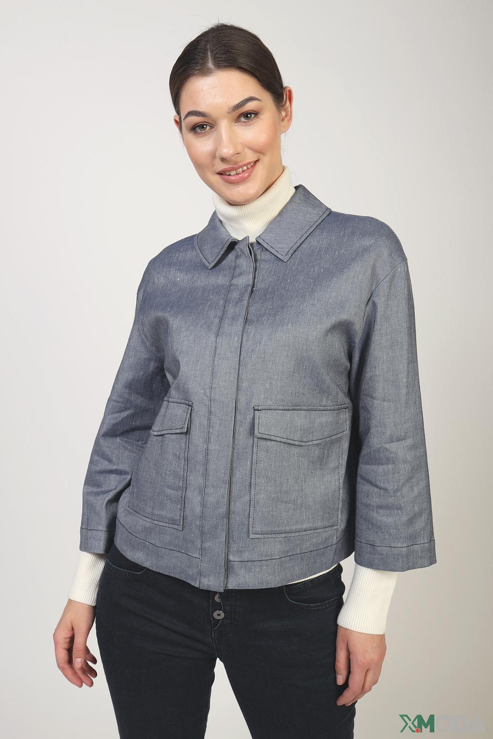 Жакет Comma деним синий