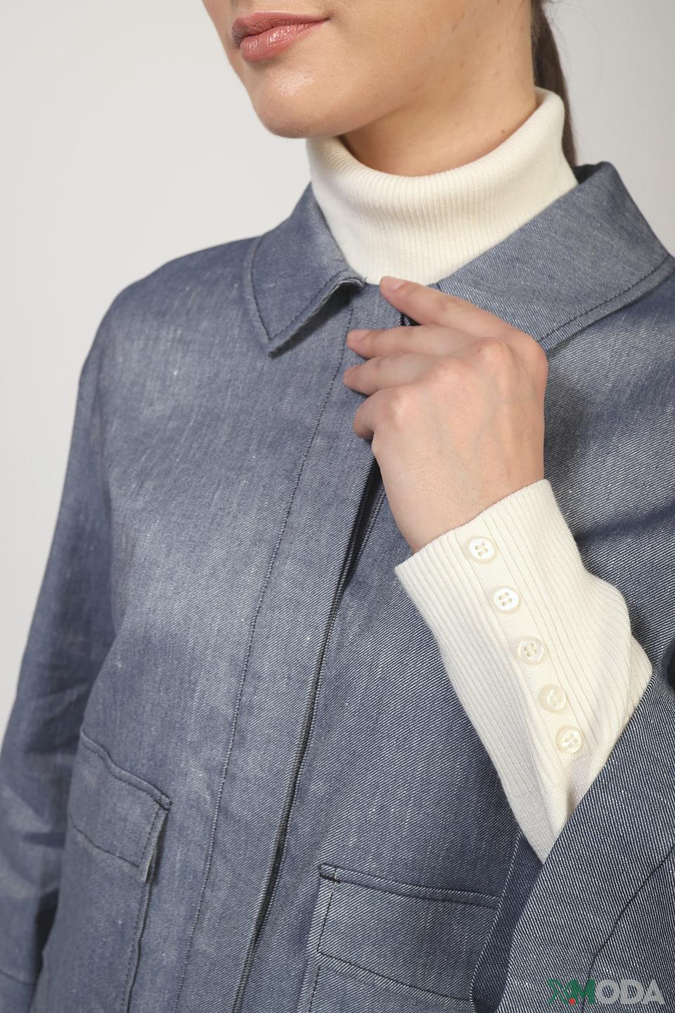 Жакет Comma деним синий