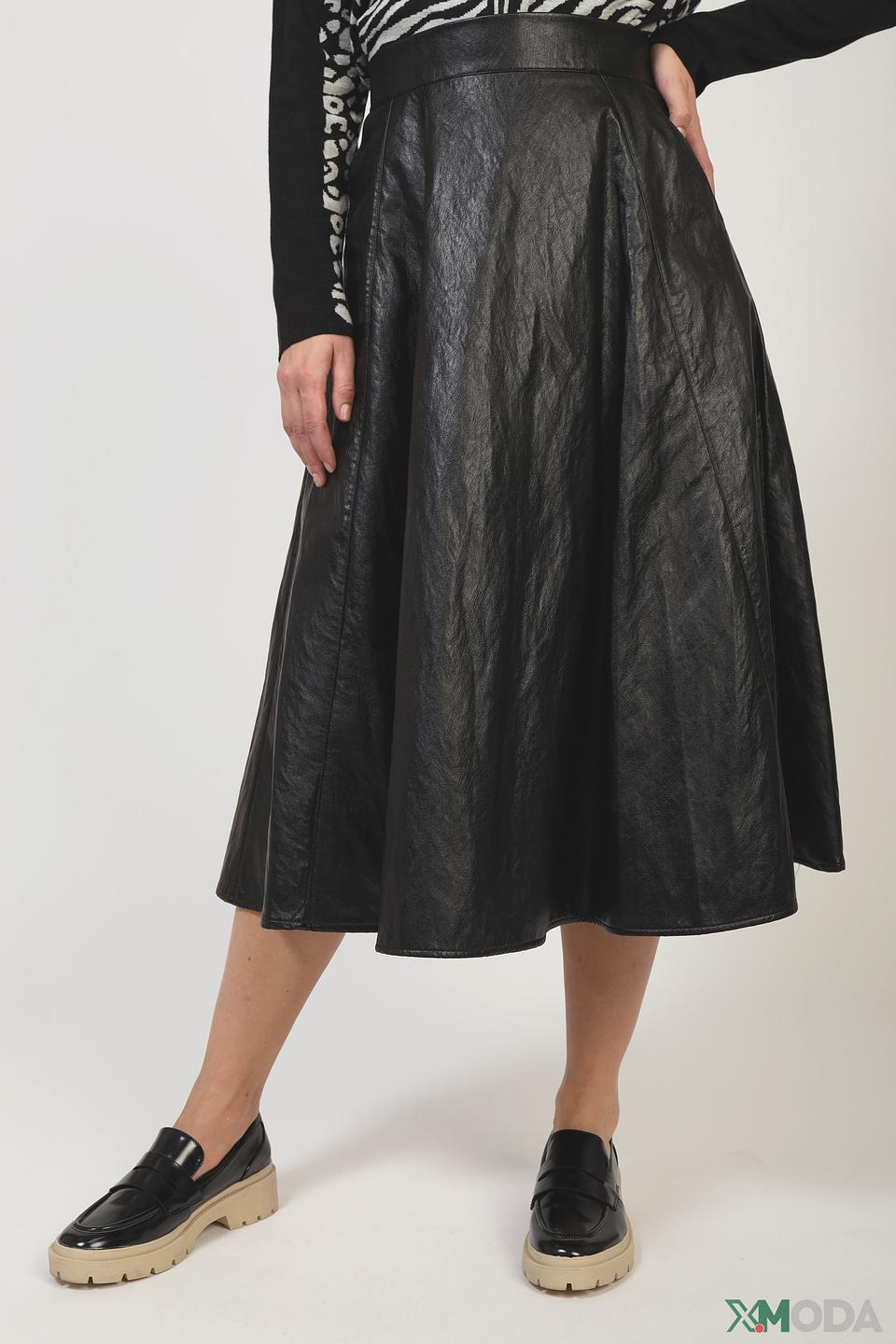 Юбка Taifun экокожа чёрная