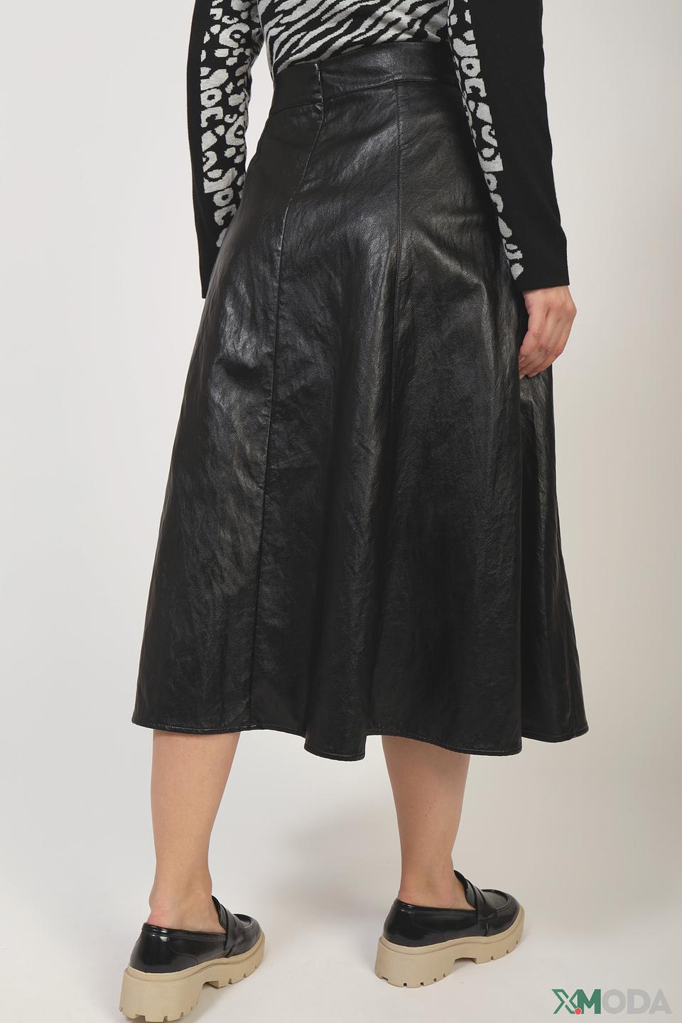 Юбка Taifun экокожа чёрная