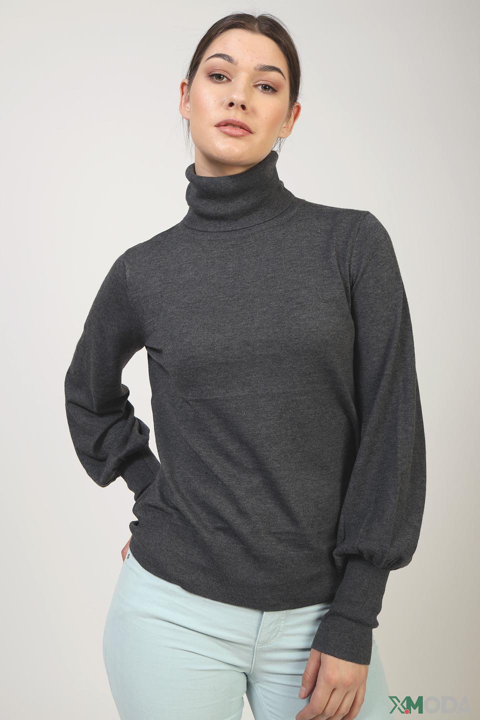 Водолазка Marc Aurel с рукавами-фонариками графит