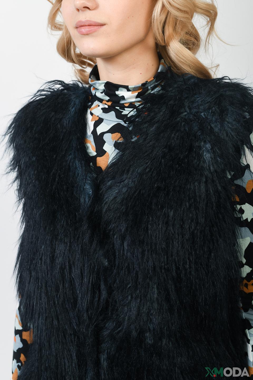 Жилет Taifun из искусственного меха чёрный