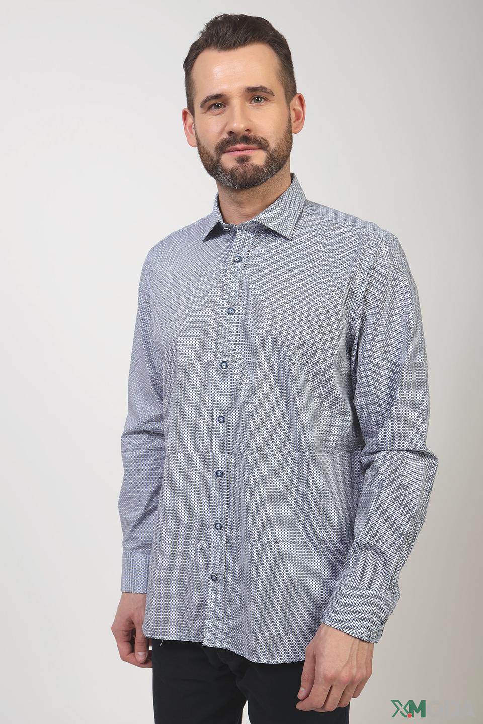 Рубашка Bugatti с геометрическим рисунком