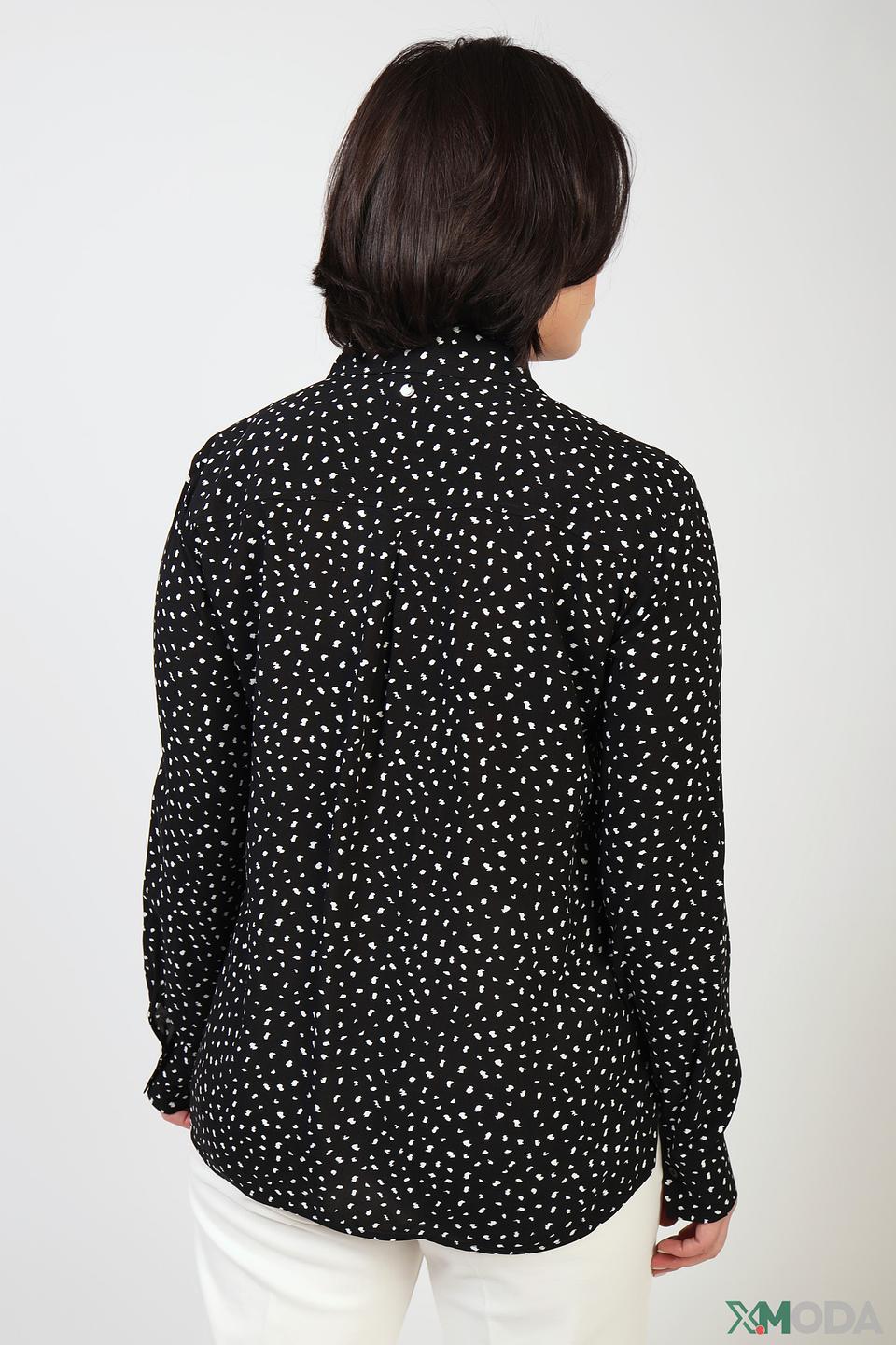 Рубашка Gerry Weber с горохом чёрная